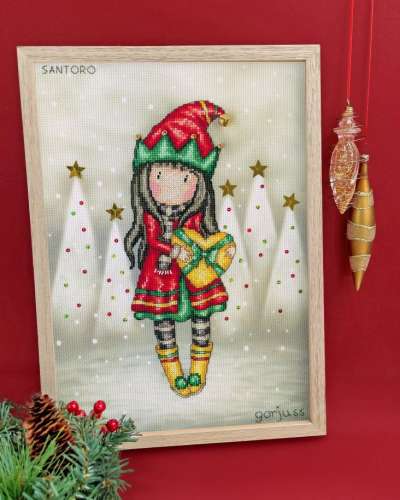 Kreuzstichpackung 22x30cm - Jingle Belle